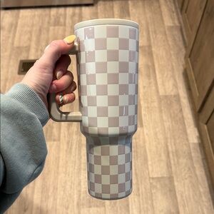 Checkered Tumbler simple modern